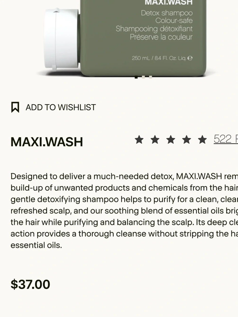 KEVIN.MURPHY Maxi.Wash Detox Shampoo